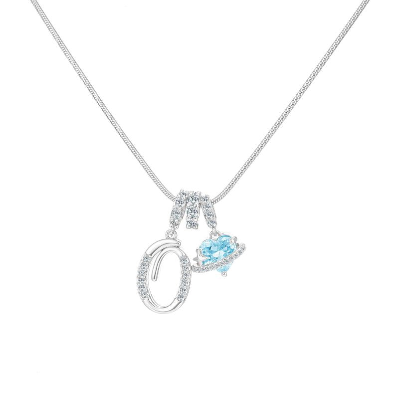 Collier Initiale & Charm Cœur