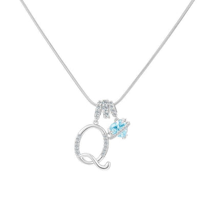 Collier Initiale & Charm Cœur