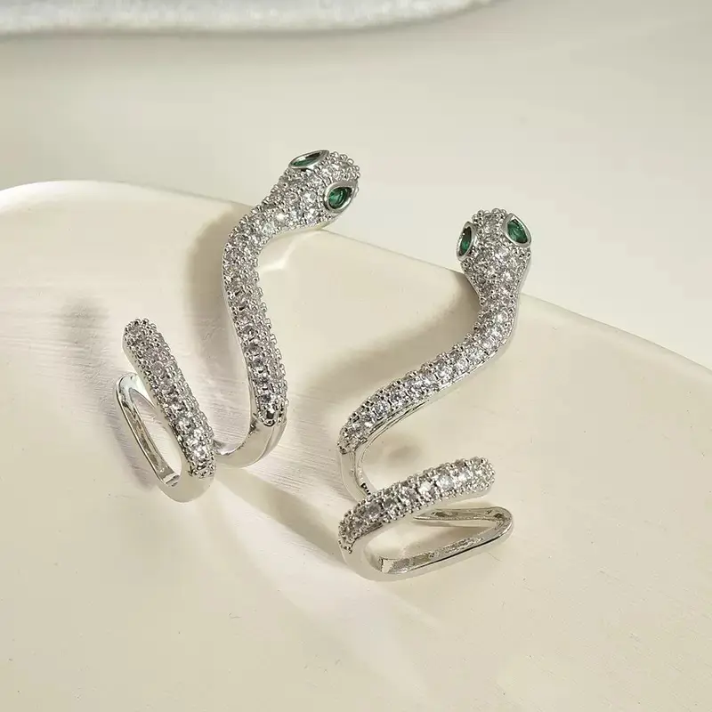 Boucles d'Oreilles Manchette Serpent