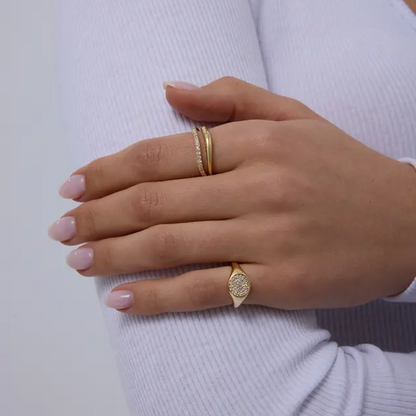 Bague Chevalière Dorée