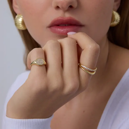 Bague Chevalière Dorée
