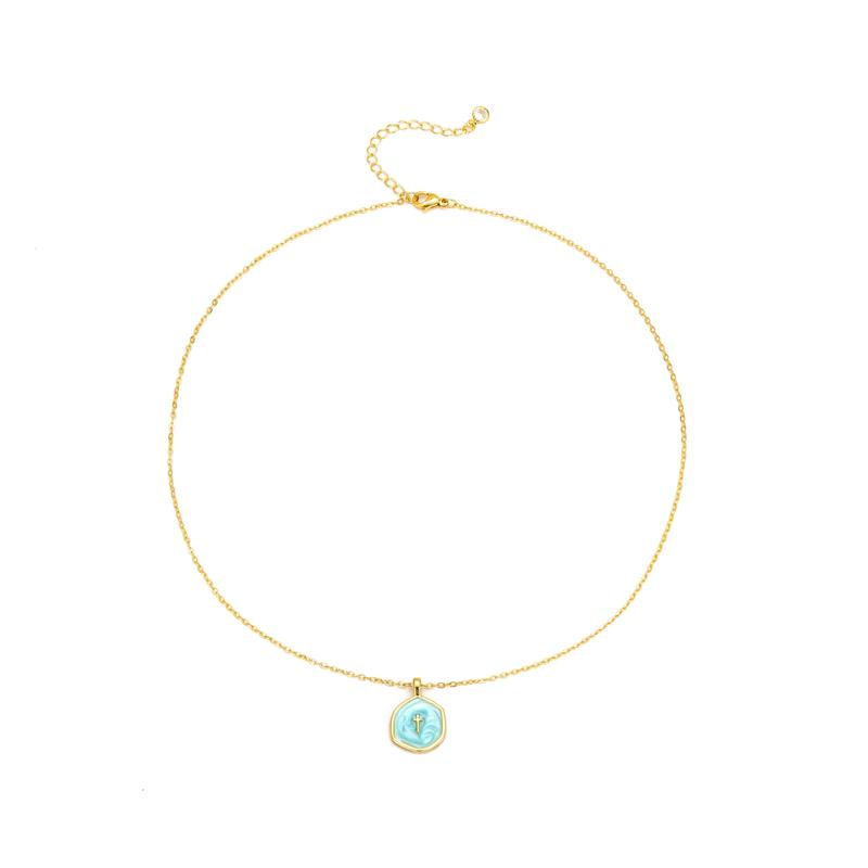 Collier Croix Délicat 18K