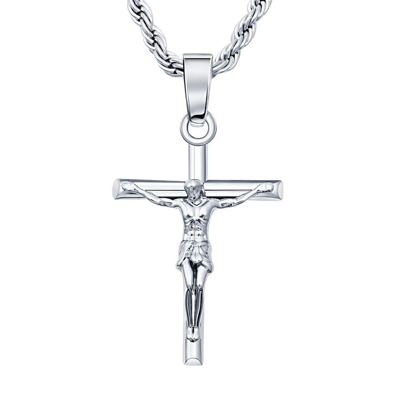Collier Crucifix Doré 14K
