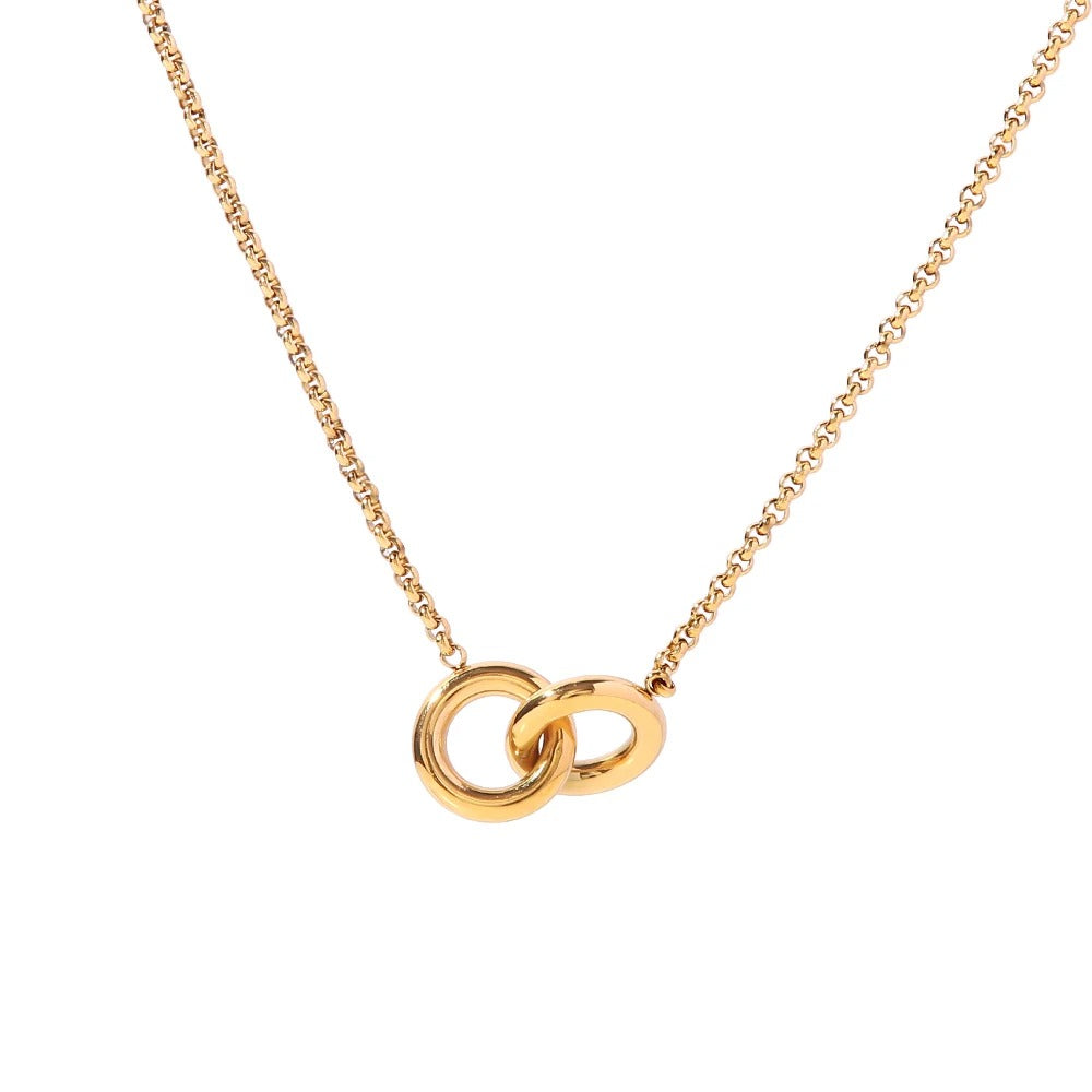 Collier Anneaux Entrelacés