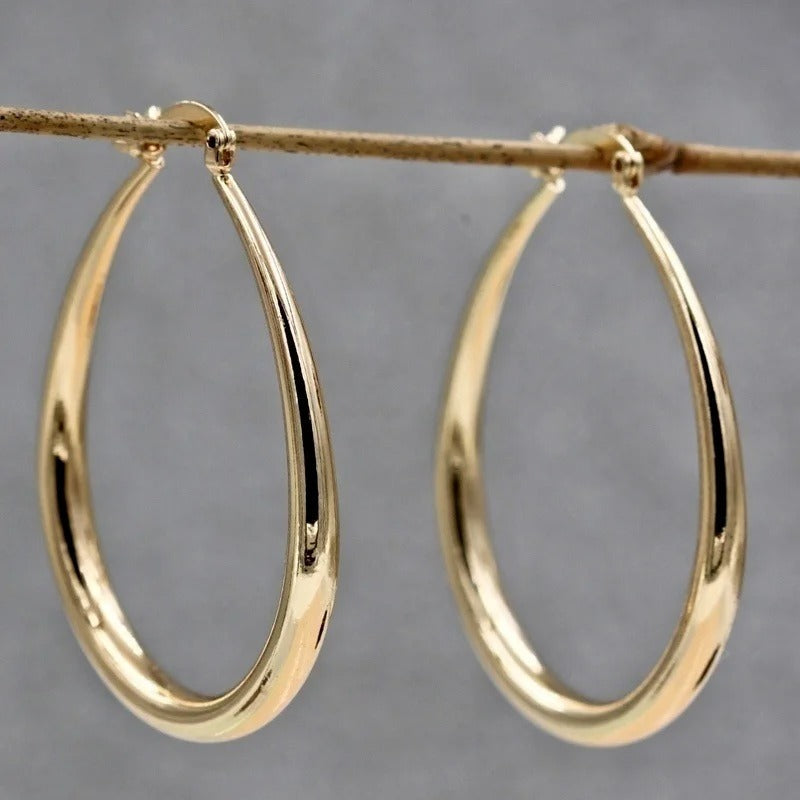 Boucles d'Oreilles Créoles Lisses