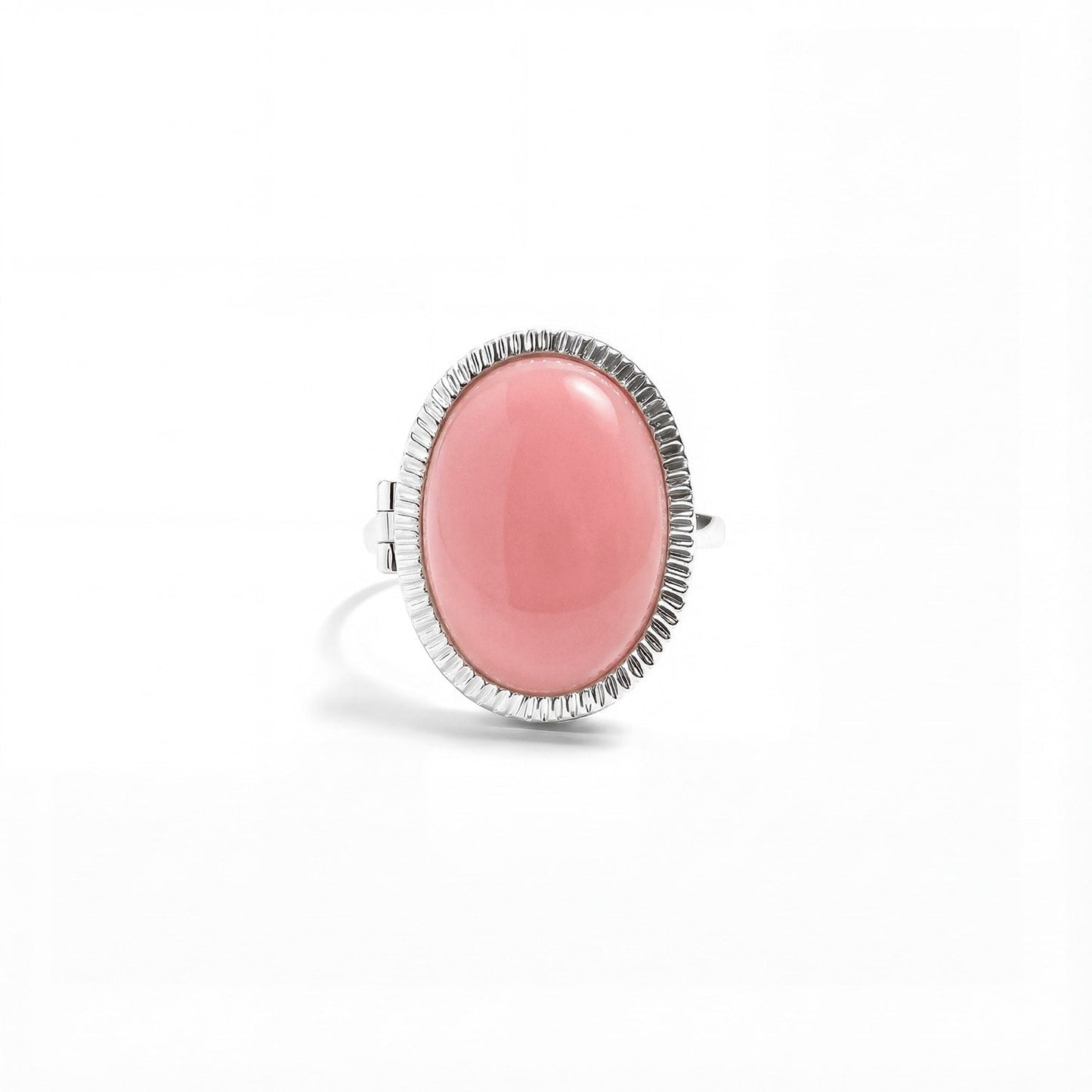 Bague Médaillon Personnalisée en Pierres Semi-Précieuses